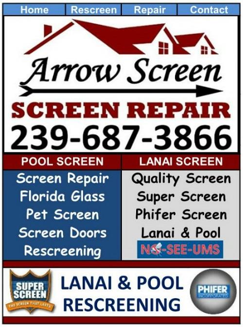 Bonita Springs Lanai Screen Repair